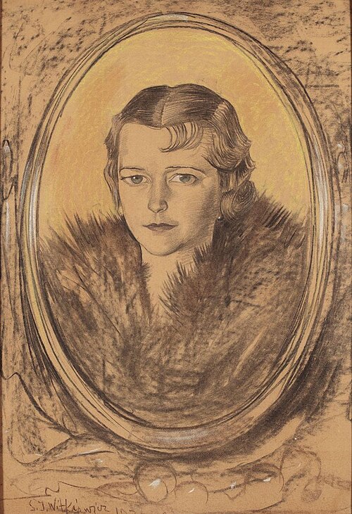 Portrait of Olimpia Burnat-Ślizowska, 1938, Stanisław Ignacy Witkiewicz