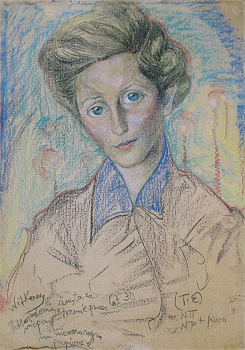 Portrait of Zofia Galicówna (married Kamińska), 1936, Stanisław Ignacy Witkiewicz