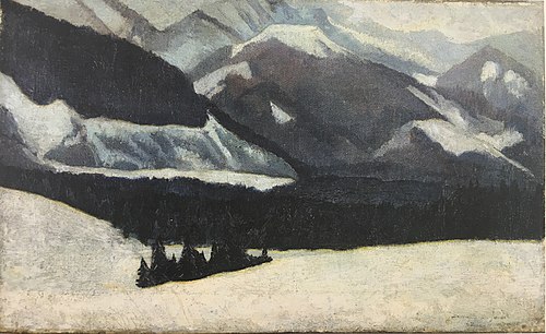 View from Koziniec of Regle,  Sarnia Skała and Łysanki, 1907, Stanisław Ignacy Witkiewicz