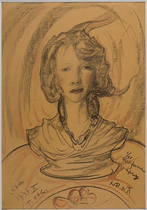 Asymmetric Lady - Portrait of Eugenia Wyszomirska-Kuźnicka, 1934, Stanisław Ignacy Witkiewicz
