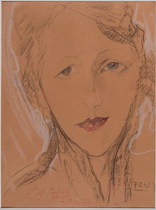 Asymmetric Lady - Portrait of Eugenia Wyszomirska-Kuźnicka, 1935, Stanisław Ignacy Witkiewicz