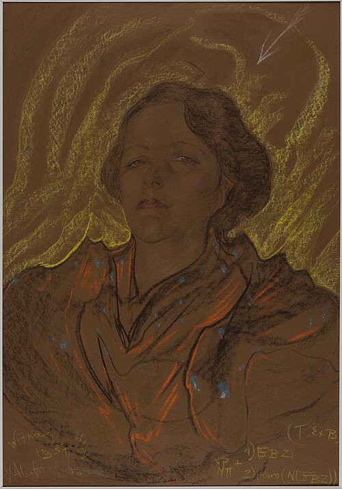 Asymmetric Lady - Portrait of Eugenia Wyszomirska-Kuźnicka, 1937, Stanisław Ignacy Witkiewicz