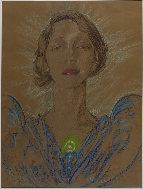 Asymmetric Lady - Portrait of Eugenia Wyszomirska-Kuźnicka, 1934, Stanisław Ignacy Witkiewicz