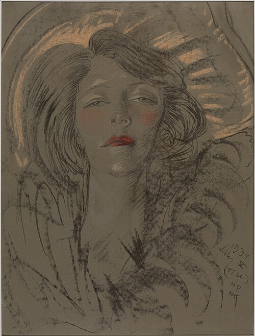 Asymmetric Lady - Portrait of Eugenia Wyszomirska-Kuźnicka - T.U, 1934, Stanisław Ignacy Witkiewicz