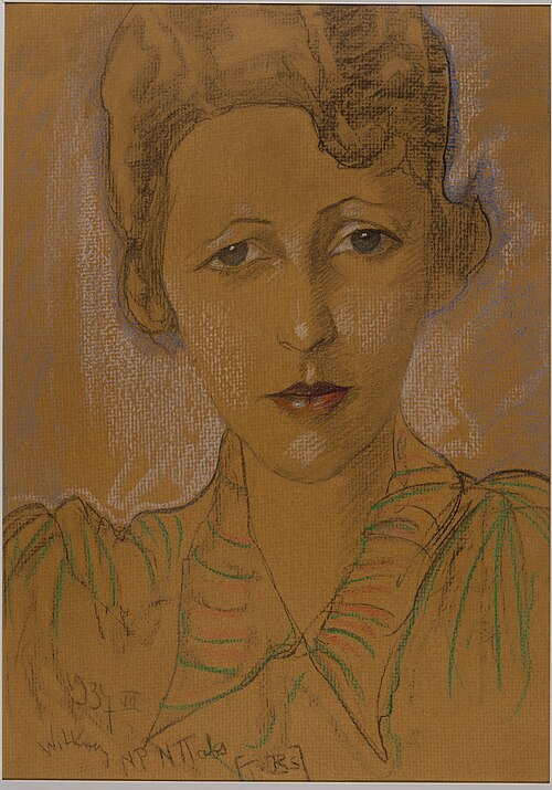 Asymmetric Lady - Portrait of Eugenia Wyszomirska-Kuźnicka, 1937, Stanisław Ignacy Witkiewicz