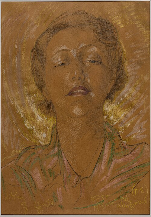 Asymmetric Lady - Portrait of Eugenia Wyszomirska-Kuźnicka - Conchita or the triumph of the beast, 1937, Stanisław Ignacy Witkiewicz