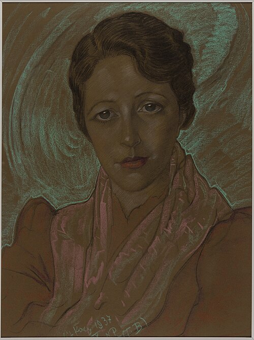 Asymmetric Lady - Portrait of Eugenia Wyszomirska-Kuźnicka, 1937, Stanisław Ignacy Witkiewicz