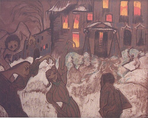 Dancing Figures, 1918, Stanisław Ignacy Witkiewicz