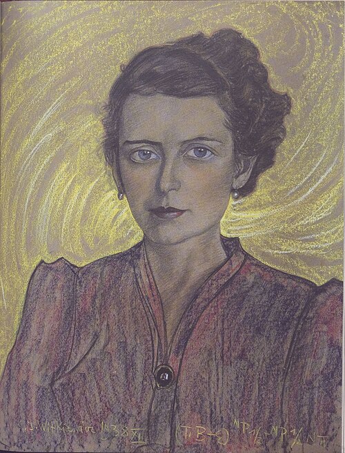Portrait of Helena Rogowska-Drebet, 1938, Stanisław Ignacy Witkiewicz
