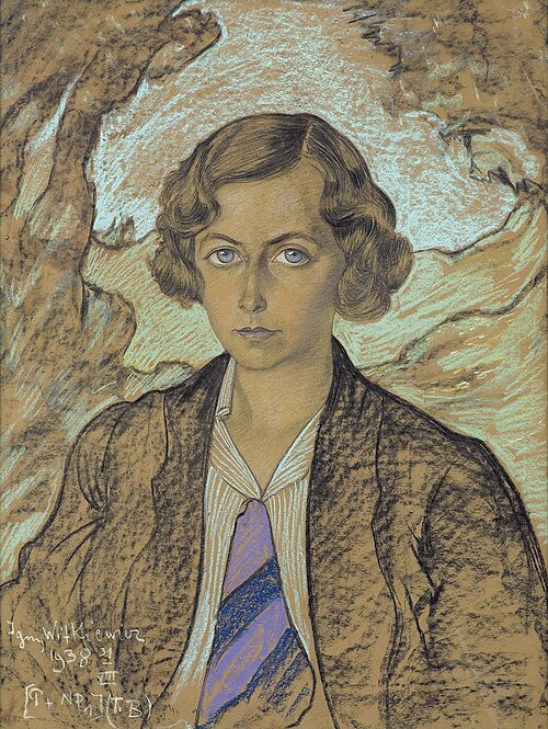 Portrait of Irena Kanafojska-Dembicka, 1938, Stanisław Ignacy Witkiewicz