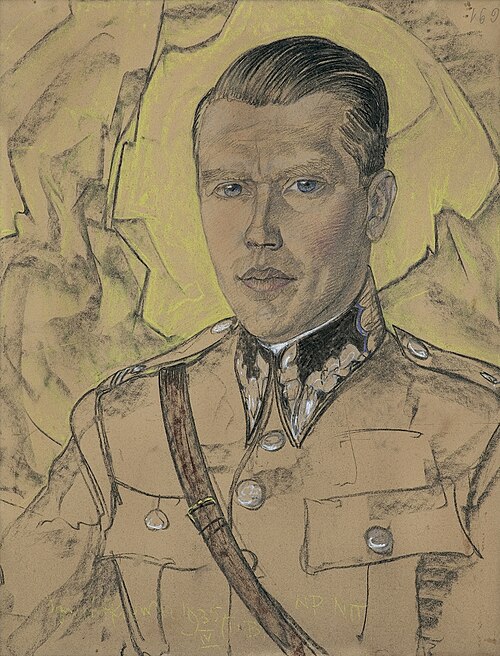 Portrait of Aristarch Laszenko, Army Major, 1935, Stanisław Ignacy Witkiewicz