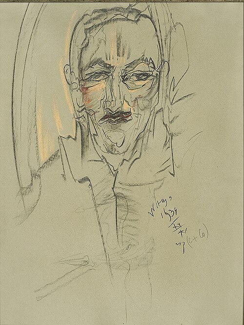Portrait of Józef Jan Głogowski, 1934, Stanisław Ignacy Witkiewicz