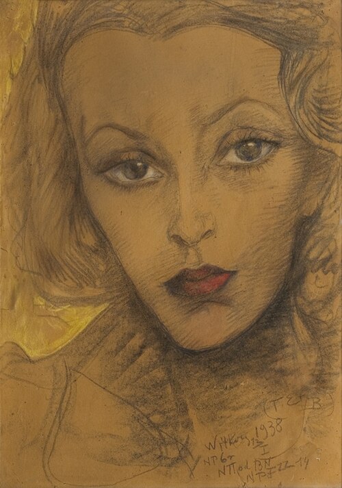 Portrait of Maria Dąbrowiecka, 1938, Stanisław Ignacy Witkiewicz
