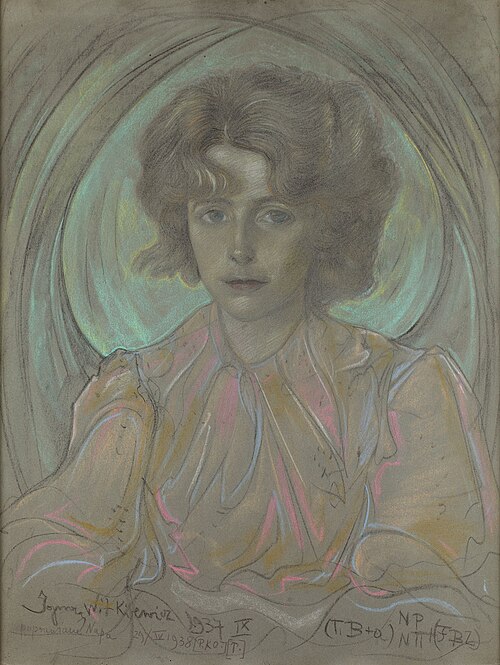 Portrait of Bronisława Włodarska-Litauer, 1937, Stanisław Ignacy Witkiewicz