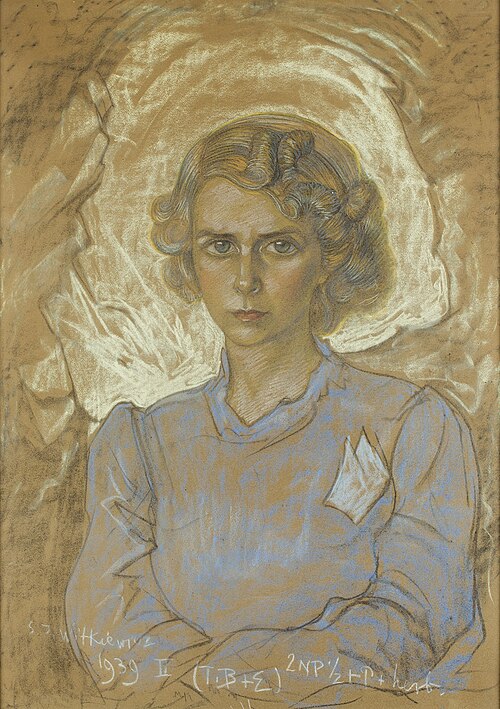 Portrait of Wanda Janiszowska-Groniowska, 1939, Stanisław Ignacy Witkiewicz