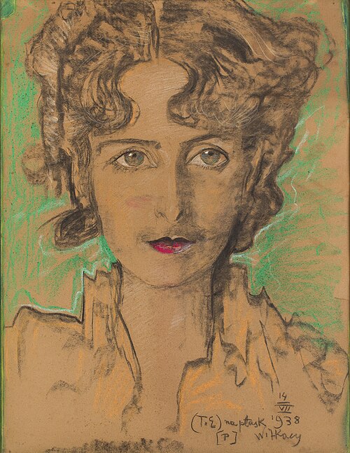Portrait of Bronisława Włodarska-Litauer, 1938, Stanisław Ignacy Witkiewicz