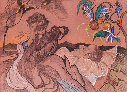 Death of the beloved, 1920, Stanisław Ignacy Witkiewicz