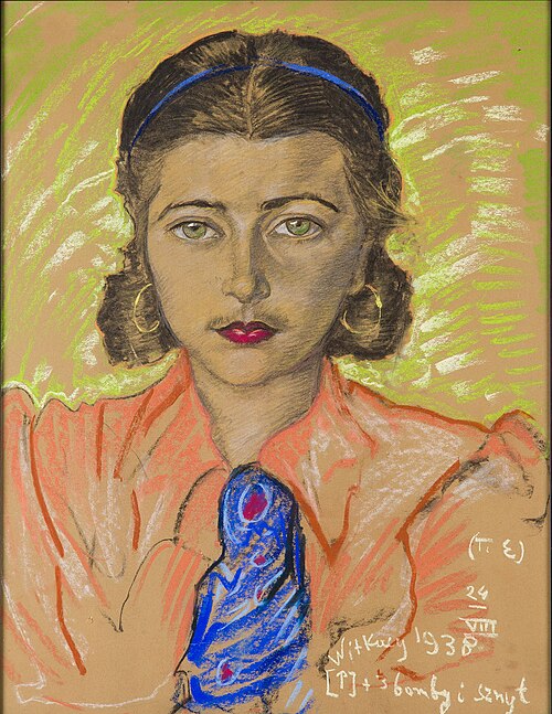 Portrait of Bogumiła Trzaskowska, 1938, Stanisław Ignacy Witkiewicz