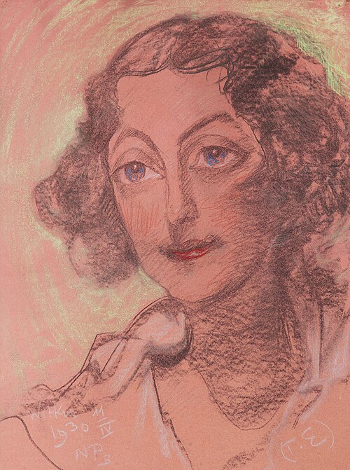 Portrait of Jadwiga Fabryca, nee  Witkowska, 1930, Stanisław Ignacy Witkiewicz