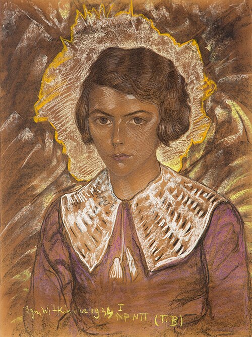 Portrait of Krystyna Błońska, 1939, Stanisław Ignacy Witkiewicz