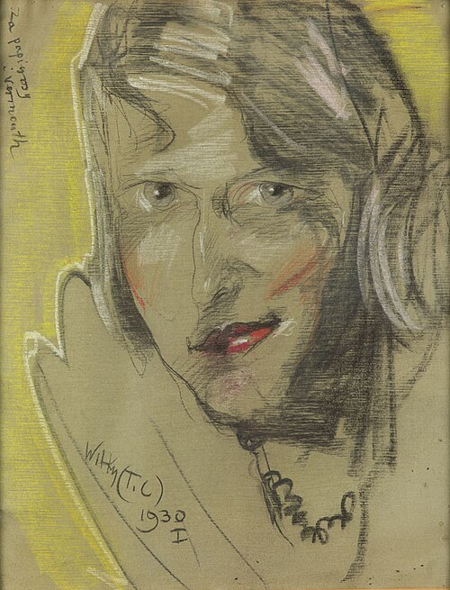 Portrait of  Irena Próchnikowa, nee Gomólińska, 1930, Stanisław Ignacy Witkiewicz