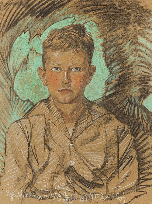 Portrait of Jerzy Glass as a boy, 1929, Stanisław Ignacy Witkiewicz