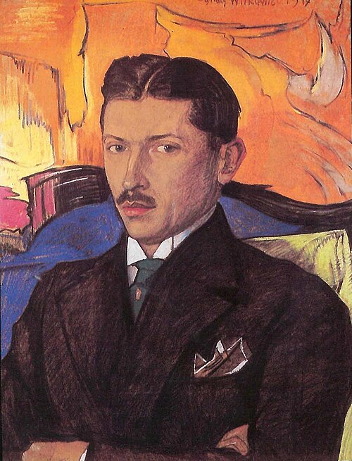 Portrait of Feliks Lewiński, 1917, Stanisław Ignacy Witkiewicz
