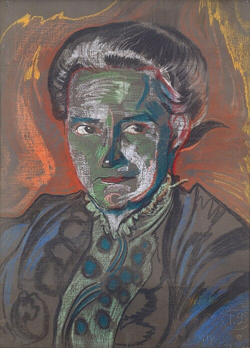 Portrait of Maria Witkiewiczowa, 1918, Stanisław Ignacy Witkiewicz