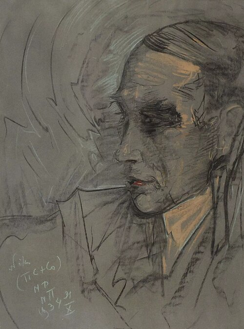 Portrait of doktor Witold Pakowski, 1934, Stanisław Ignacy Witkiewicz