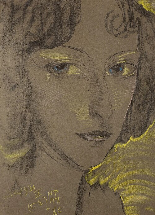 Portrait of Janina Turowska-Leszczynska, 1931, Stanisław Ignacy Witkiewicz