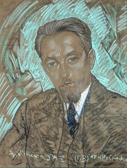 Male portrait, 1934, Stanisław Ignacy Witkiewicz