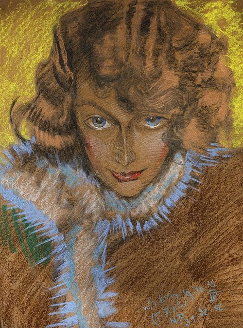 Portrait of Nena Stachurska, 1930, Stanisław Ignacy Witkiewicz