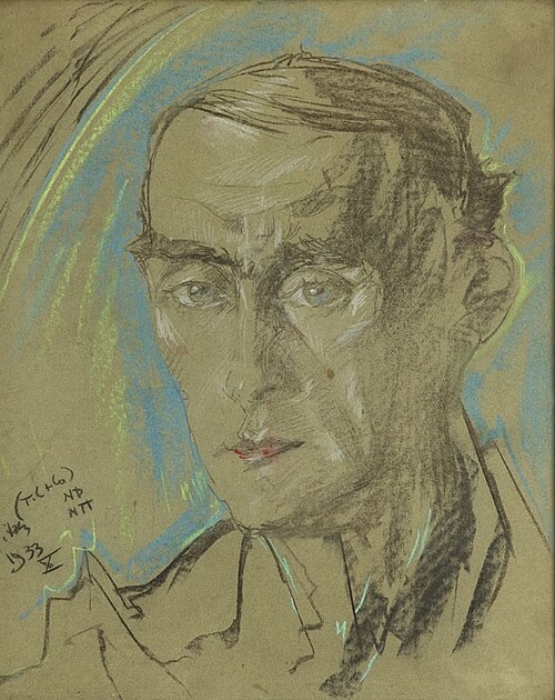 Portrait of doctor Jan Władysław Pakowski, 1933, Stanisław Ignacy Witkiewicz