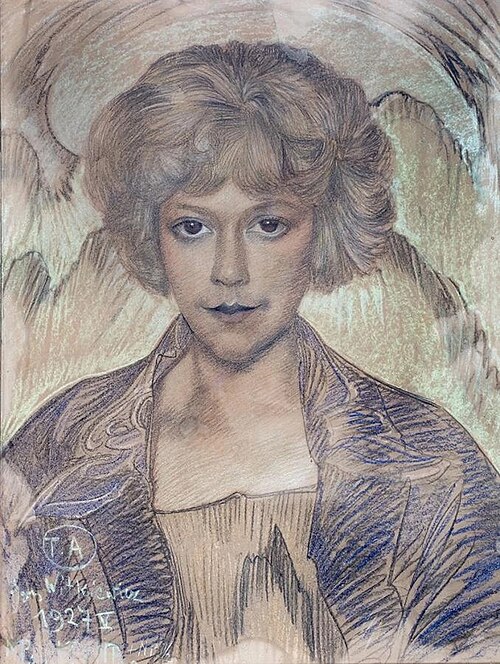 Portrait of Zofia Malecka, 1927, Stanisław Ignacy Witkiewicz