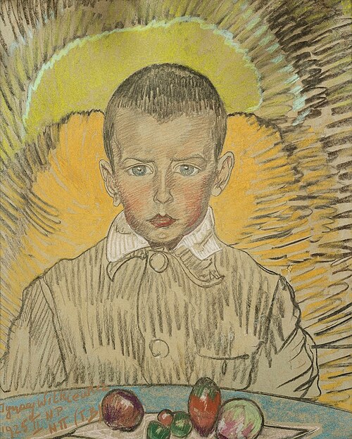 Portrait of Kazimierz Burnat, 1925, Stanisław Ignacy Witkiewicz