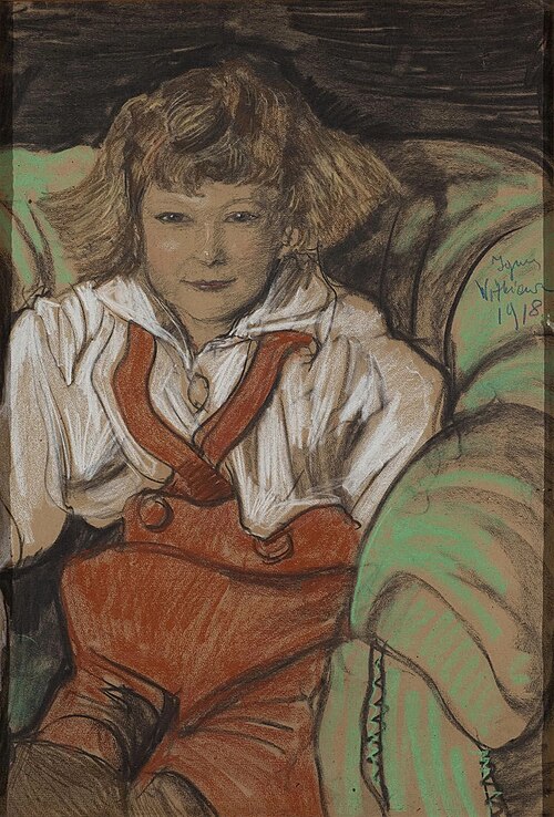 Portrait of a boy, 1918, Stanisław Ignacy Witkiewicz