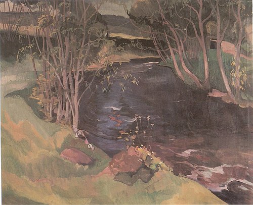 Stream at Olcza, 1908, Stanisław Ignacy Witkiewicz