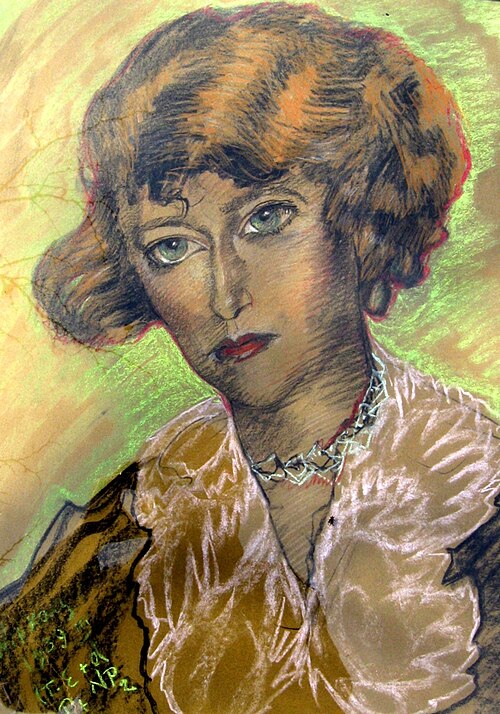 Portrait of Janina Brzostowska, 1939, Stanisław Ignacy Witkiewicz