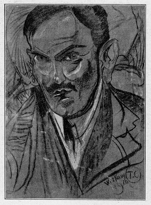 Portrait of Tadeusz Boy-Żeleński, 1920, Stanisław Ignacy Witkiewicz