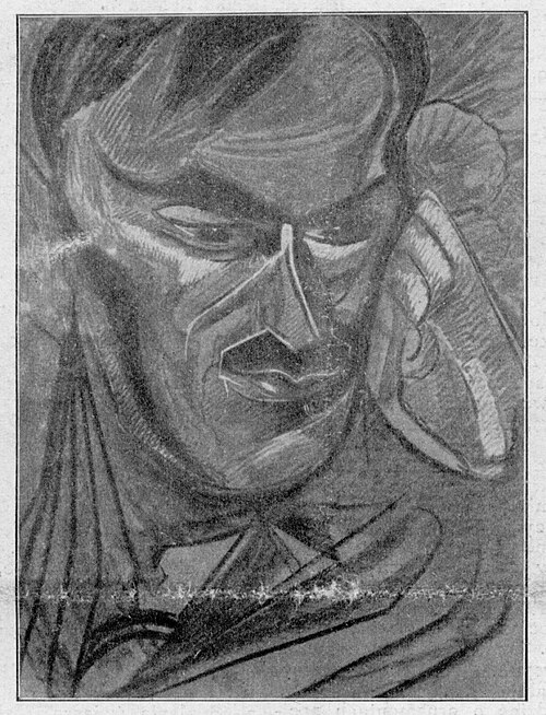 Portrait of Tadeusz Boy-Żeleński, 1920, Stanisław Ignacy Witkiewicz