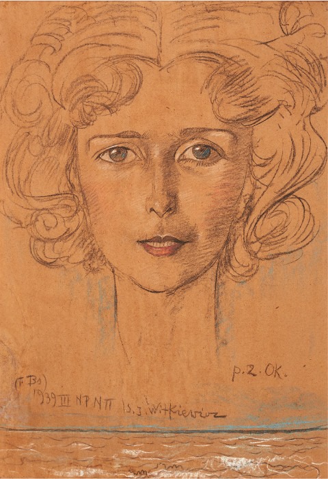 Portrait of Bronisława Włodarska-Litauer, 1939, Stanisław Ignacy Witkiewicz
