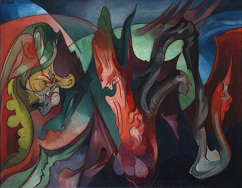 Composition, 1921, Stanisław Ignacy Witkiewicz