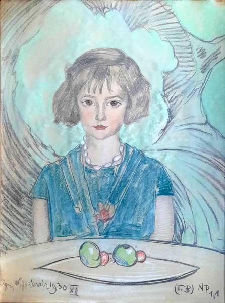 Portrait of Krysia Wolszlegier, 1930, Stanisław Ignacy Witkiewicz