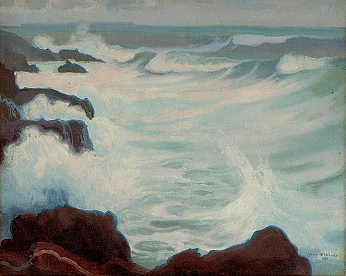 Sea in Brittany, 1911, Stanisław Ignacy Witkiewicz