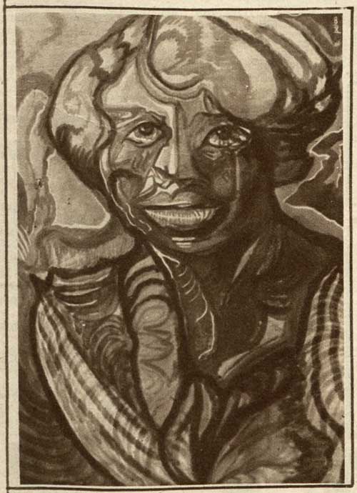 Portrait of a woman, "second painting", 1919, Stanisław Ignacy Witkiewicz