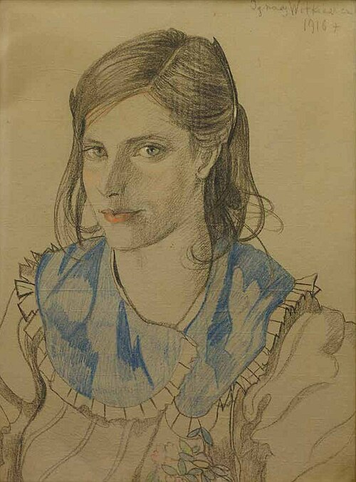 Portrait of a young Woman, 1916, Stanisław Ignacy Witkiewicz