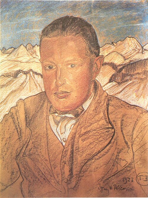 Portrait of Kazimierz Mischke, 1923, Stanisław Ignacy Witkiewicz