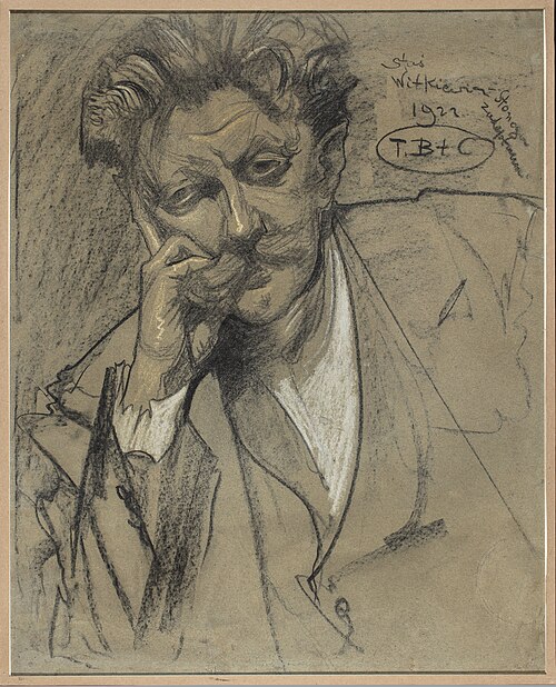 Portrait of Czesław Jankowski, 1922, Stanisław Ignacy Witkiewicz