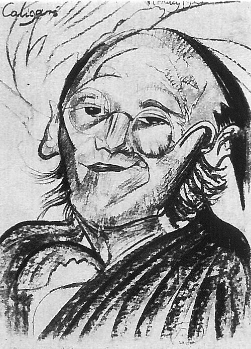 Portrait of Doctor Caligari, "at a young age as a student", 1922, Stanisław Ignacy Witkiewicz