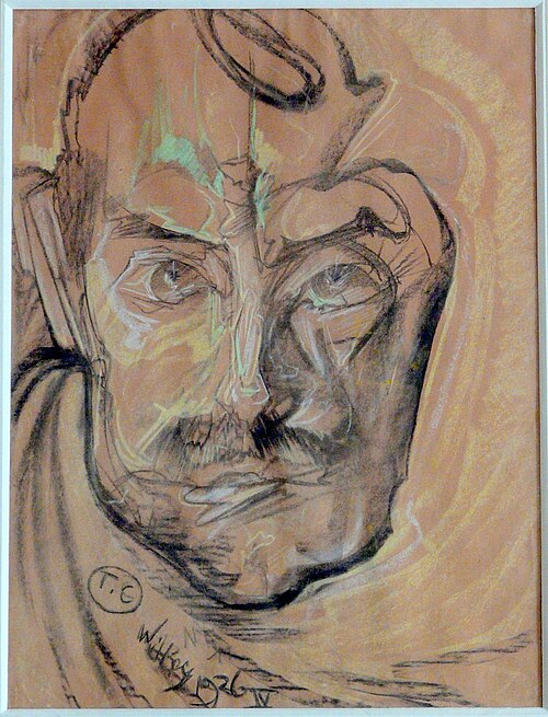 Portrait of Jan Kasprowicz, 1926, Stanisław Ignacy Witkiewicz